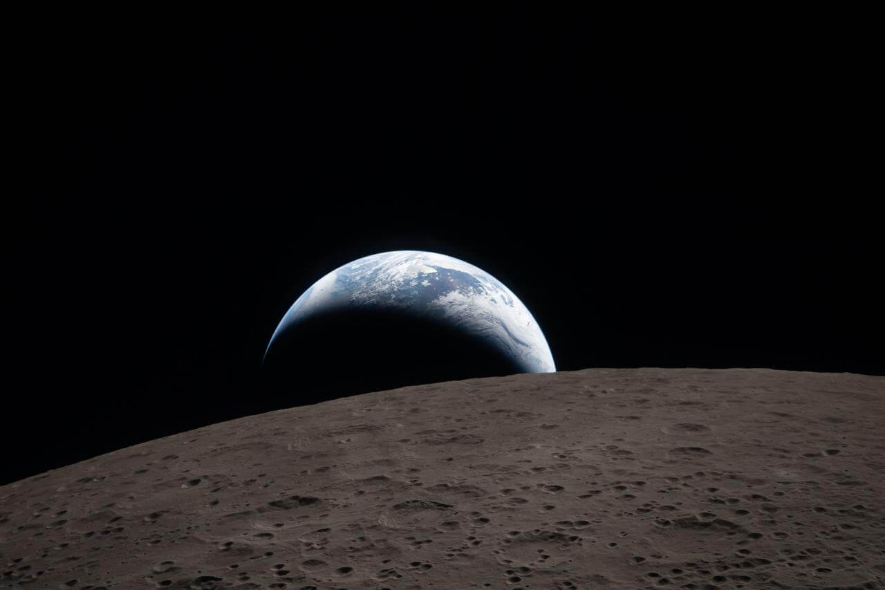 Fotografie Earthset Mondorbit
